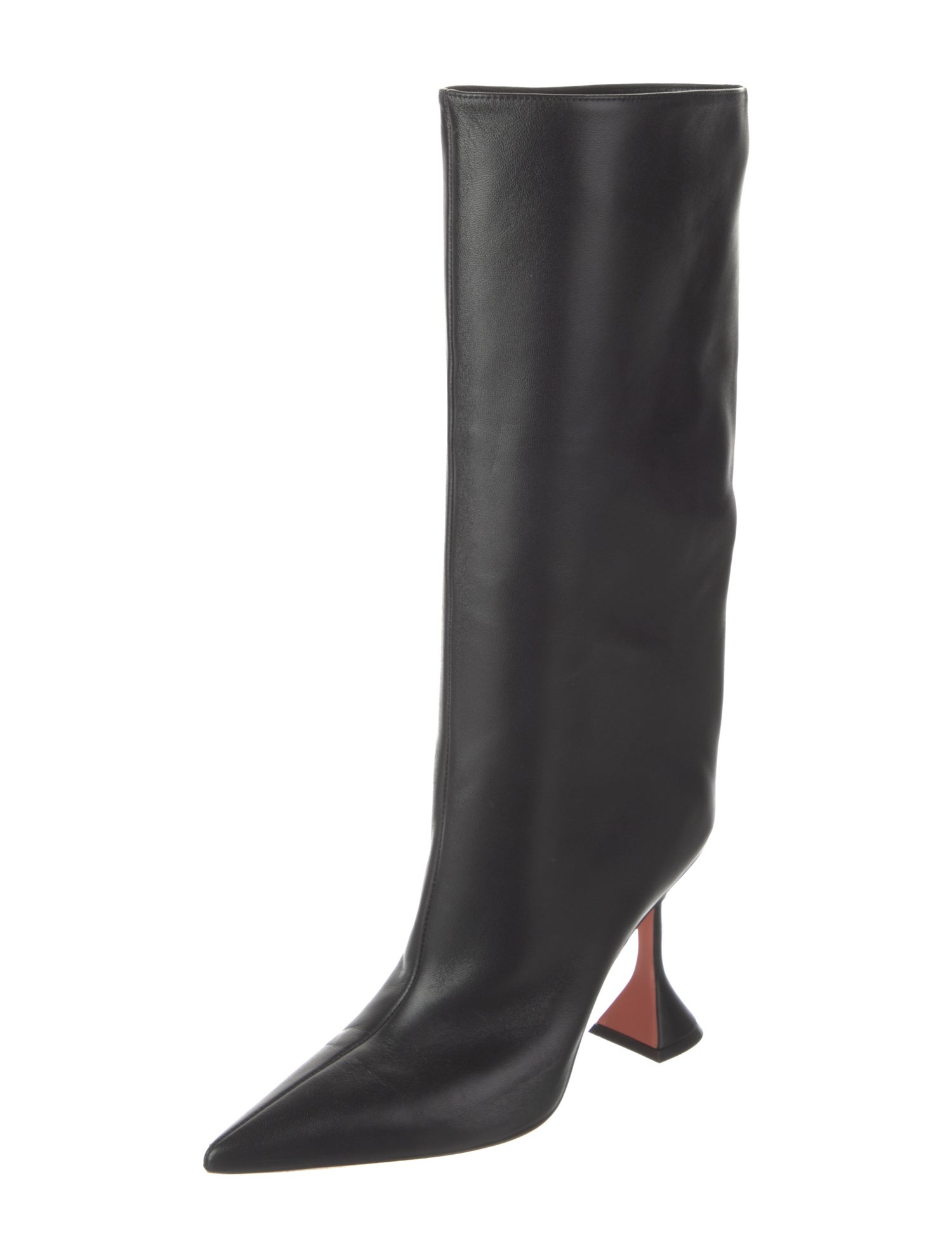 Amina Muaddi Fiona Leather Boots