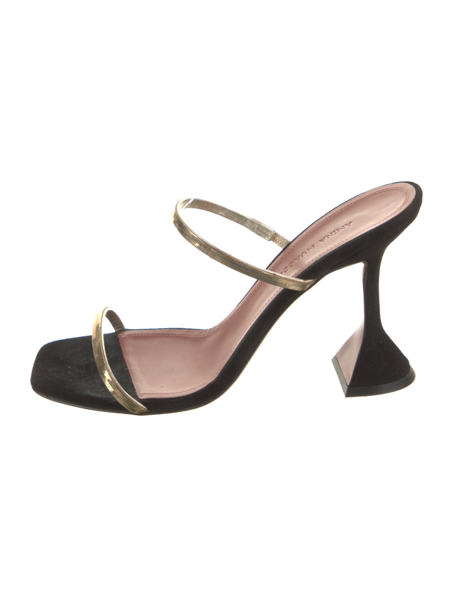 Amina Muaddi Suede Slides