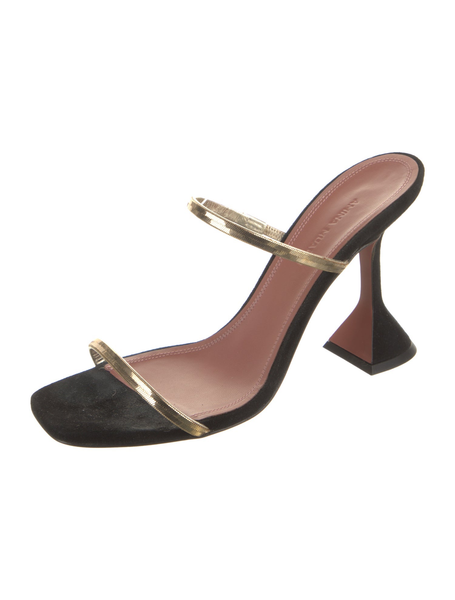 Amina Muaddi Suede Slides