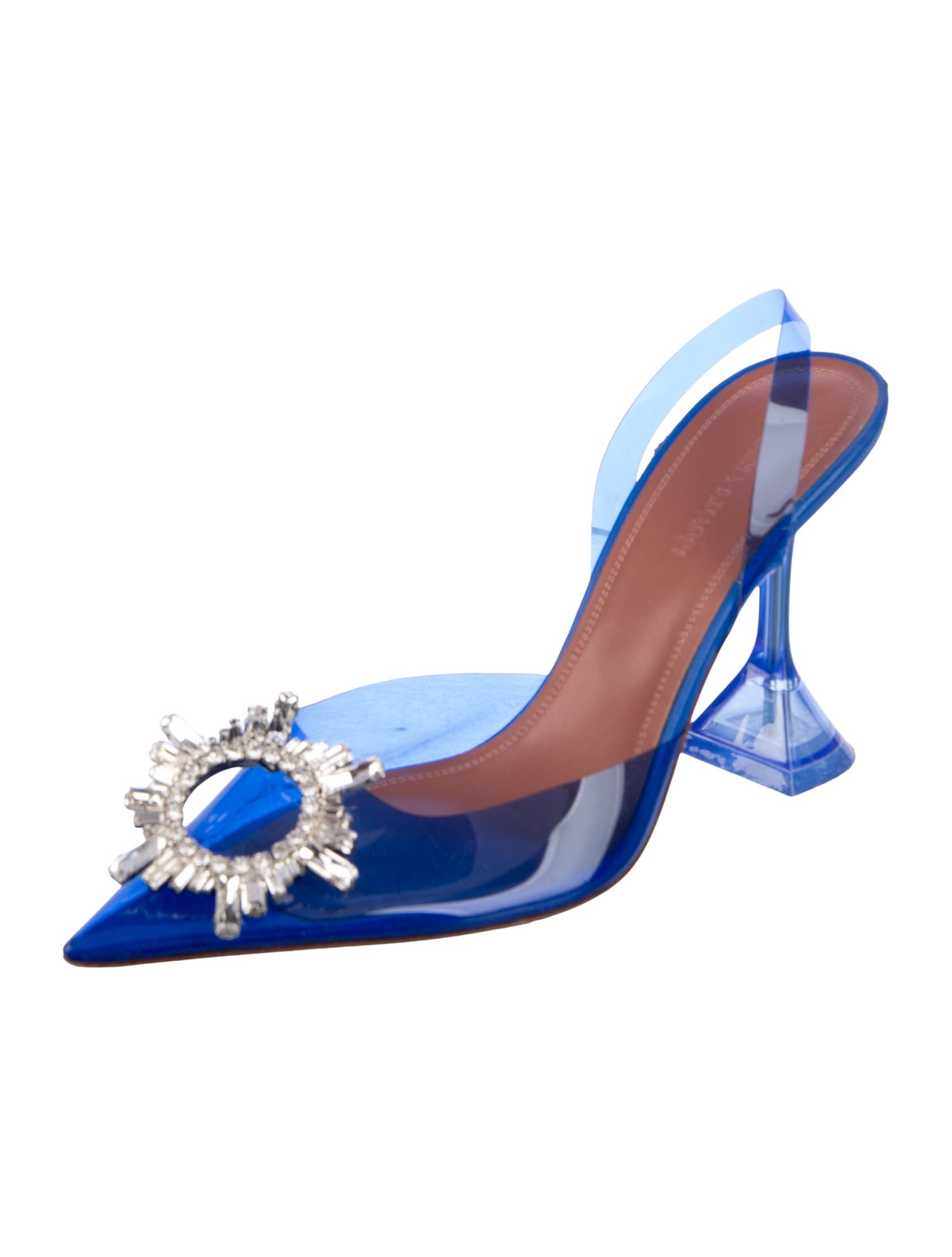 Amina Muaddi Begum Slingback PVC Slingback Pumps