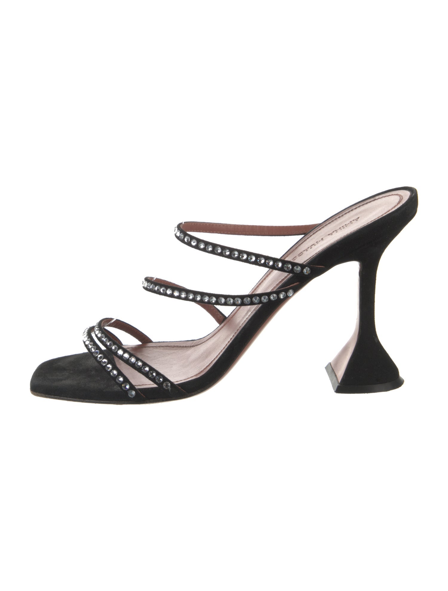 Amina Muaddi Gilda Suede Slides