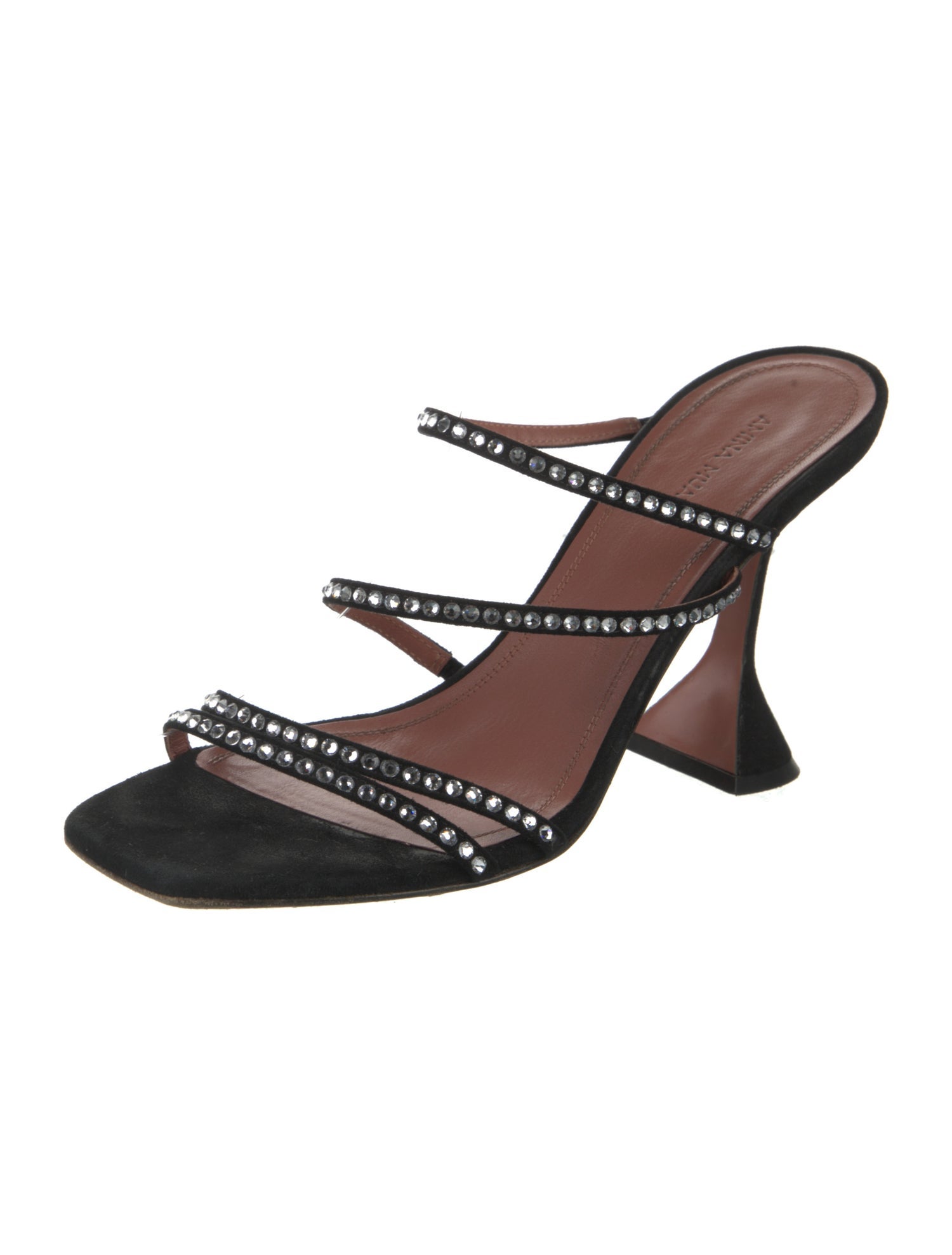 Amina Muaddi Gilda Suede Slides