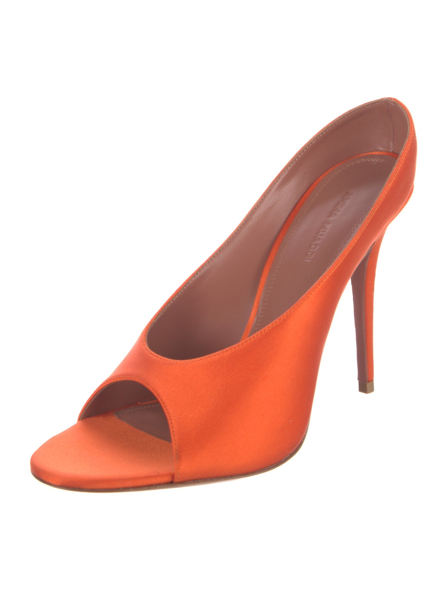 Amina Muaddi Anok Slipper 105 Satin Pumps