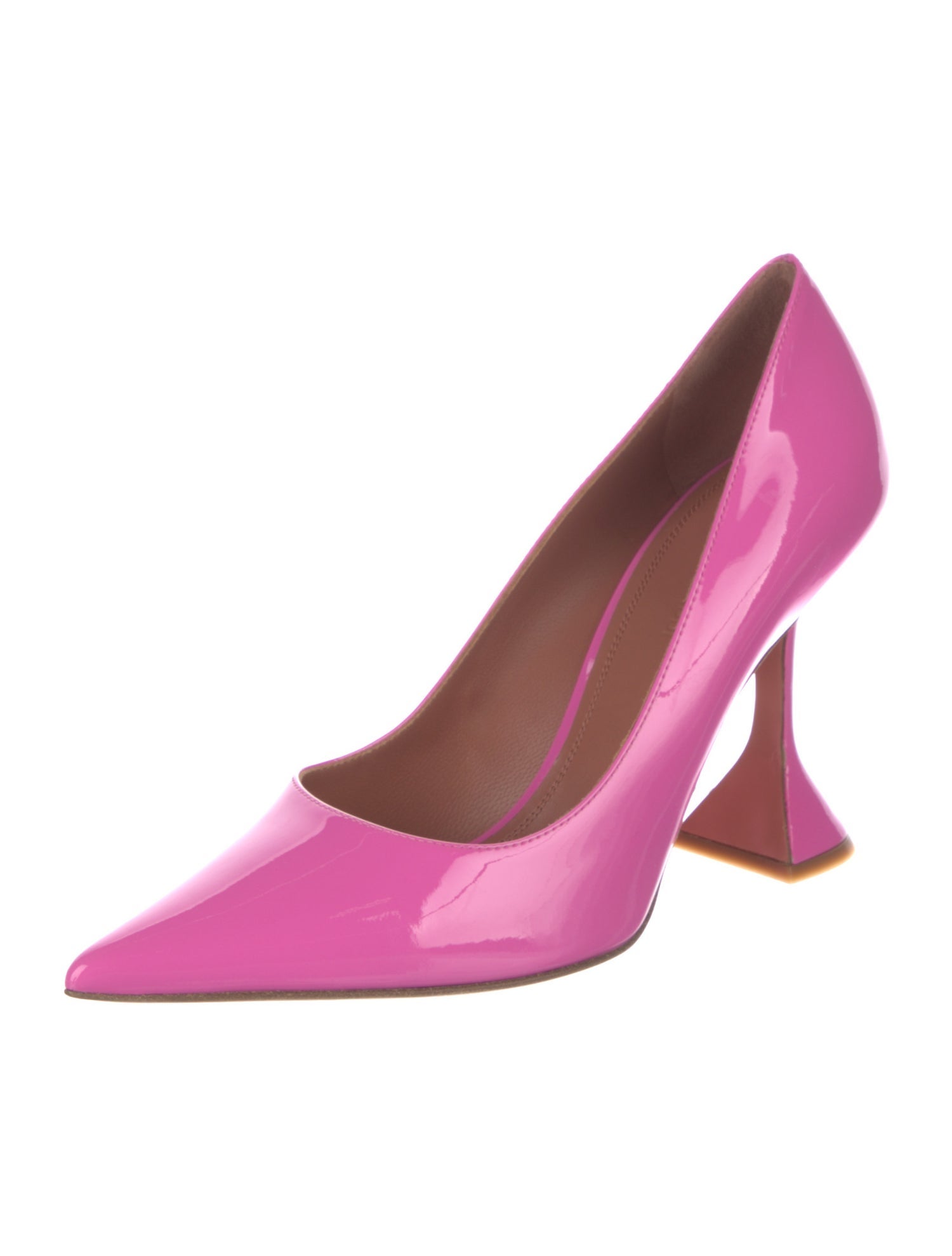 Amina Muaddi Ami Patent Leather Pumps