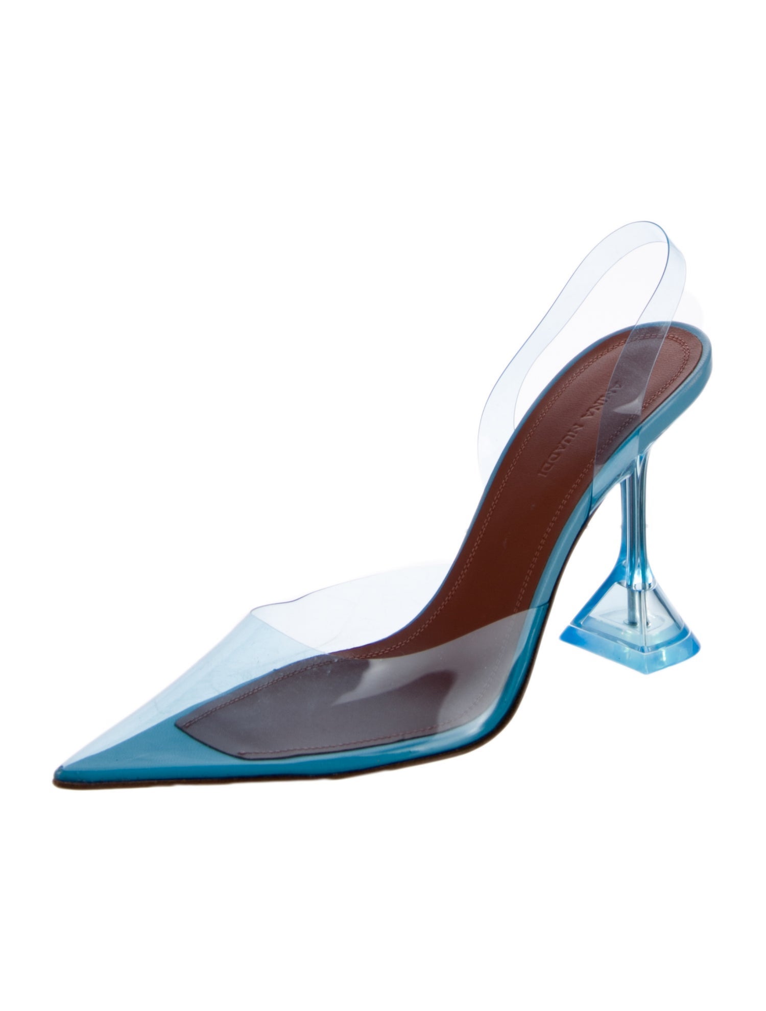 Amina Muaddi PVC Slingback Pumps