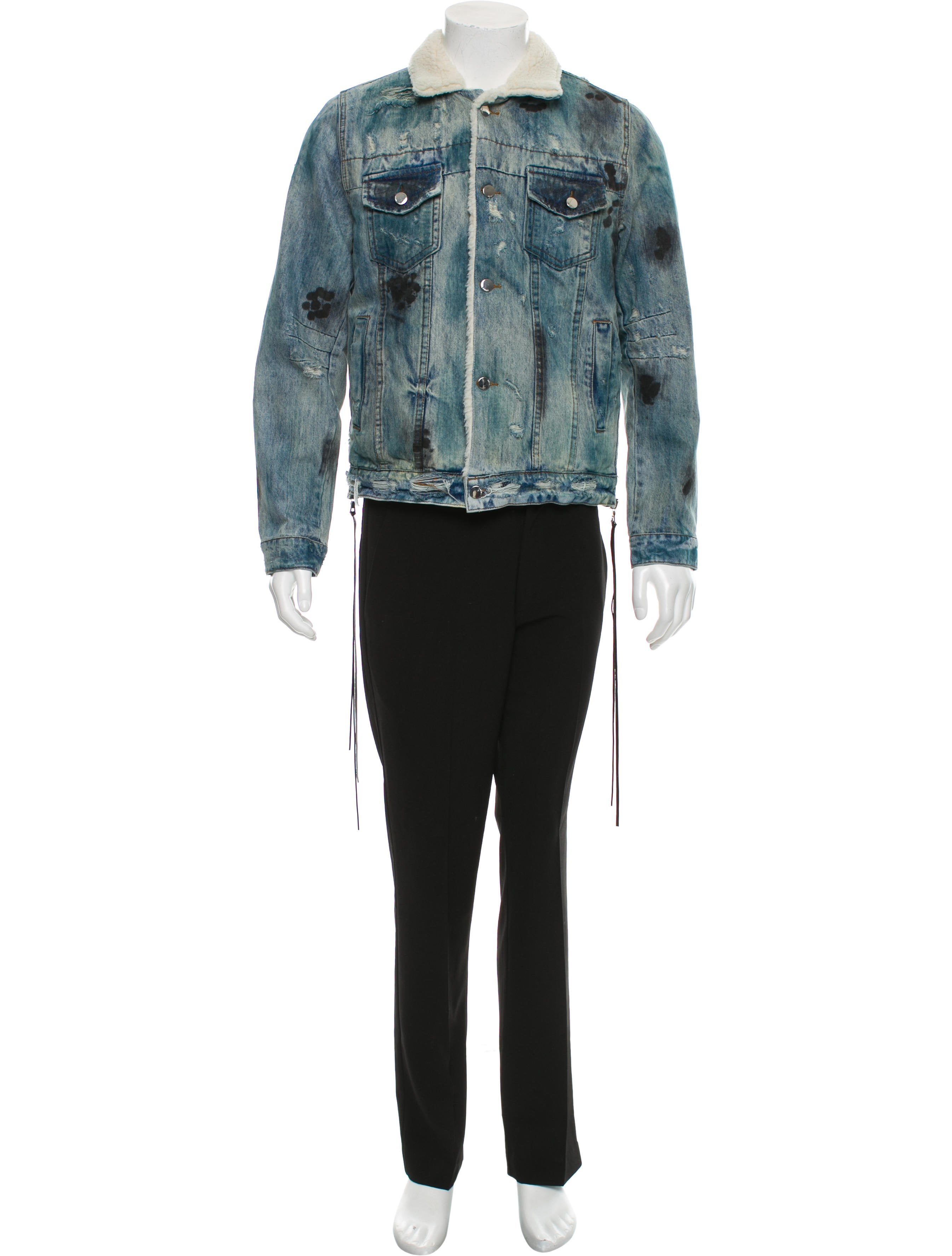 amiri shearling trucker jacket