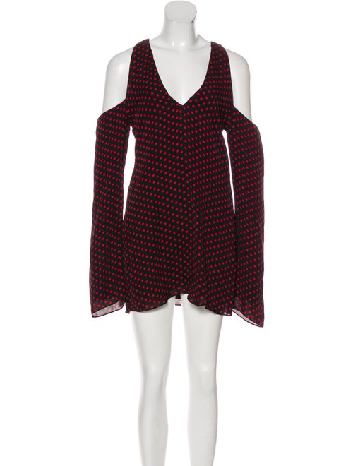 Amiri Polka Dot Silk Tunic Black