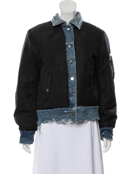 Amiri Reverse Trucker Bomber Jacket Black