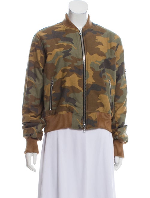Amiri Camouflage Bomber Jacket Olive