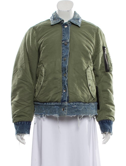 Amiri Reverse Trucker Bomber Olive