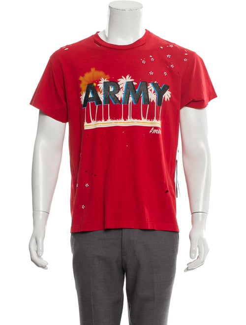 Amiri Vintage Army Tee w/ Tags red