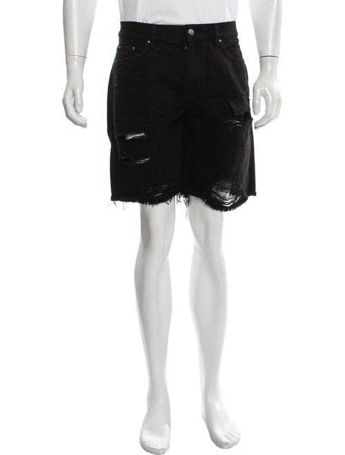 Amiri Thrasher Denim Shorts w/ Tags black