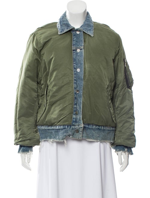 Amiri Reversible Trucker Bomber Jacket w/ Tags Oli