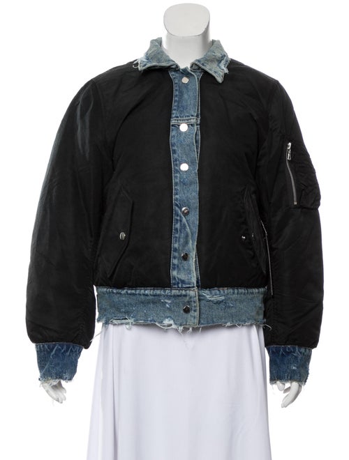 Amiri Reverse Trucker Bomber Jacket w/ Tags Black