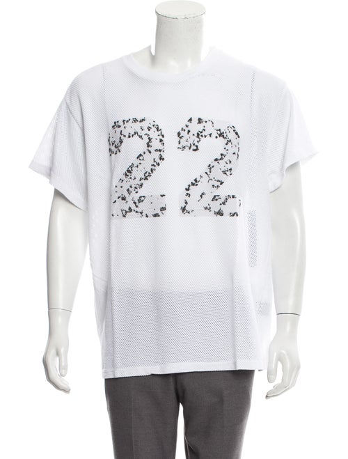 Amiri Twenty-Two Mesh Tee w/ Tags white