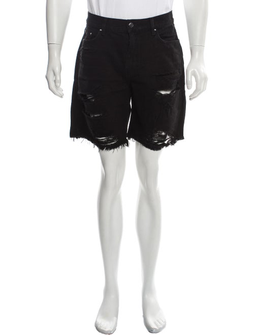 Amiri Thrasher Denim Shorts w/ Tags black