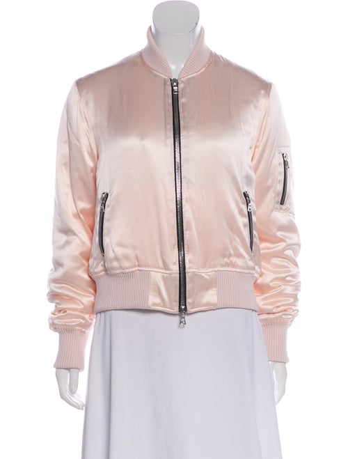 Amiri Silk Bomber Jacket Pink