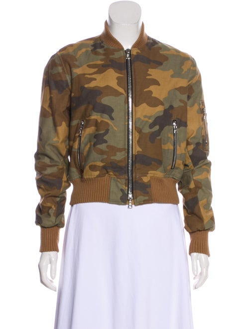 Amiri Printed Bomber Jacket Brown