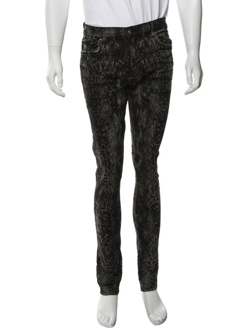 Amiri Printed Skinny Jeans w/ Tags black