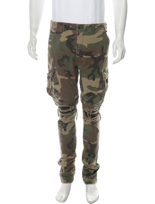 Amiri Camouflage Cargo Pants green