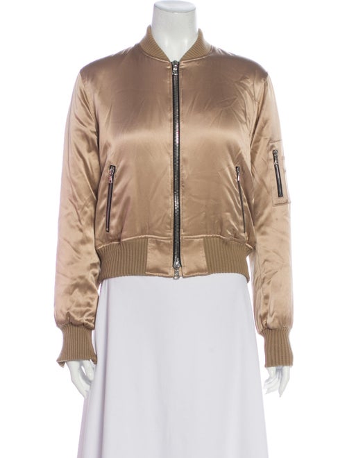 Amiri Silk Bomber Jacket Gold