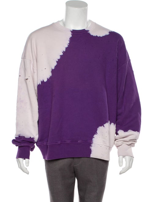 Amiri Shotgun Bleached Tie-Dye Print Sweatshirt Pu