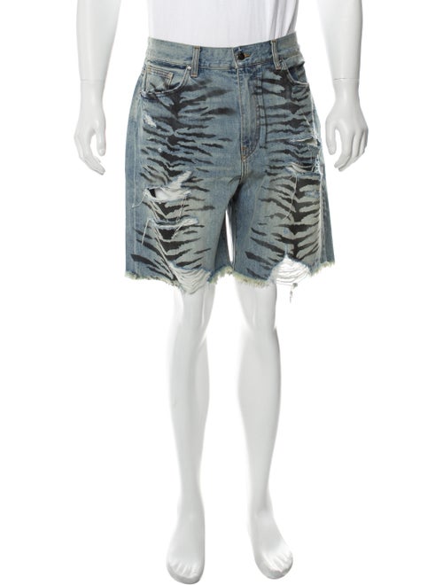 Amiri Thrasher Track Shorts Denim Shorts w/ Tags D