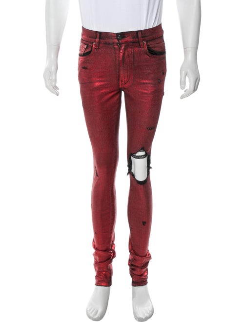 Amiri Foil Broken Skinny Jeans Skinny Jeans w/ Tag