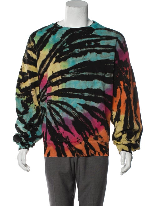 Amiri Tie Dye Crew Neck Sweatshirt w/ Tags blue