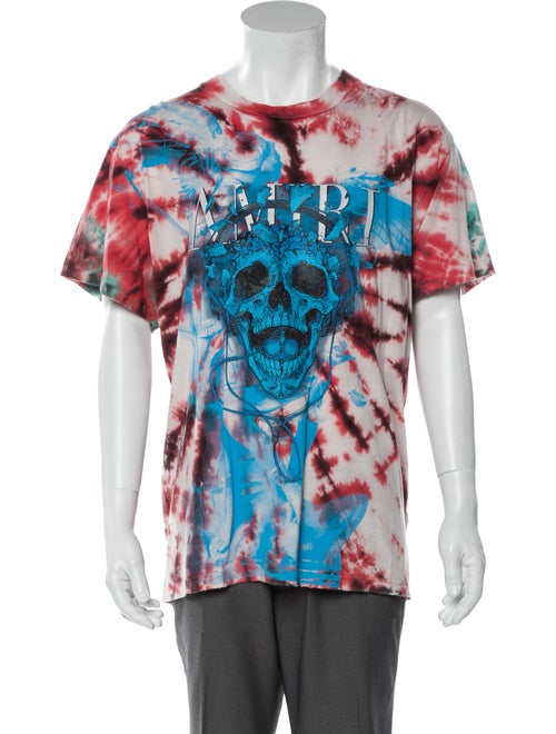 Amiri Tie Dye Skull Tie-Dye Print T-Shirt w/ Tags
