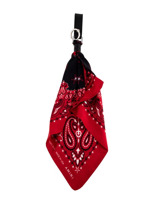 Amiri Silk Bandana Keychain Accessories AMIRI25907 The RealReal