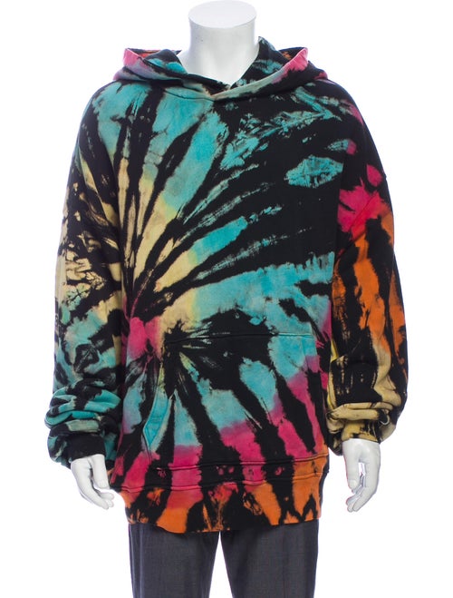 Amiri Tie Dye Hooded Sweatshirt black