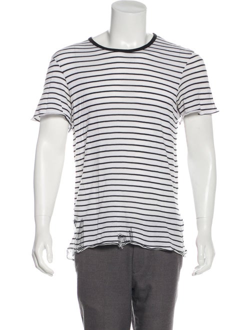 Amiri Knit Striped T-Shirt white