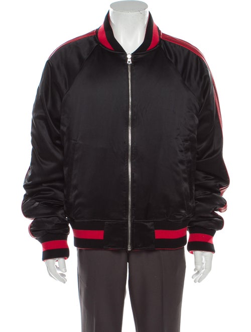 Amiri Reversible Silk Varsity Jacket Black