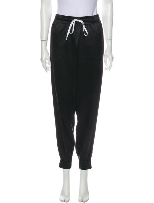 Amiri Silk Skinny Leg Pants Black