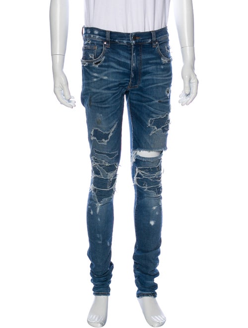 Amiri Moto Jeans Blue