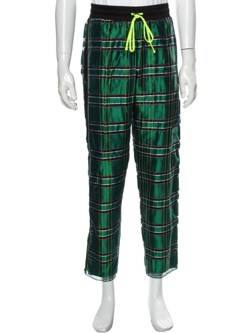 Amiri Silk Pants Green