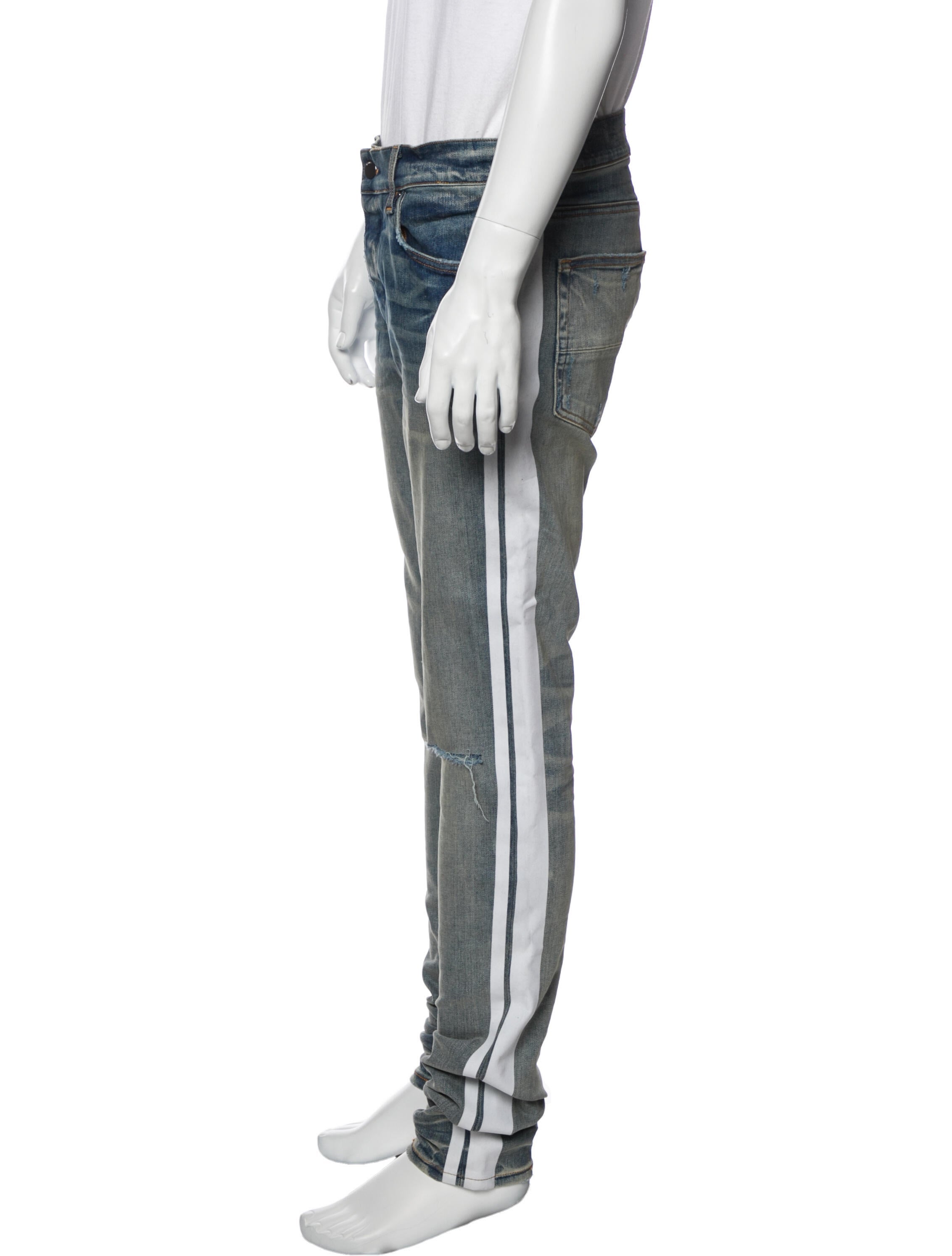 Amiri Snake Appliqué Skinny Jeans 