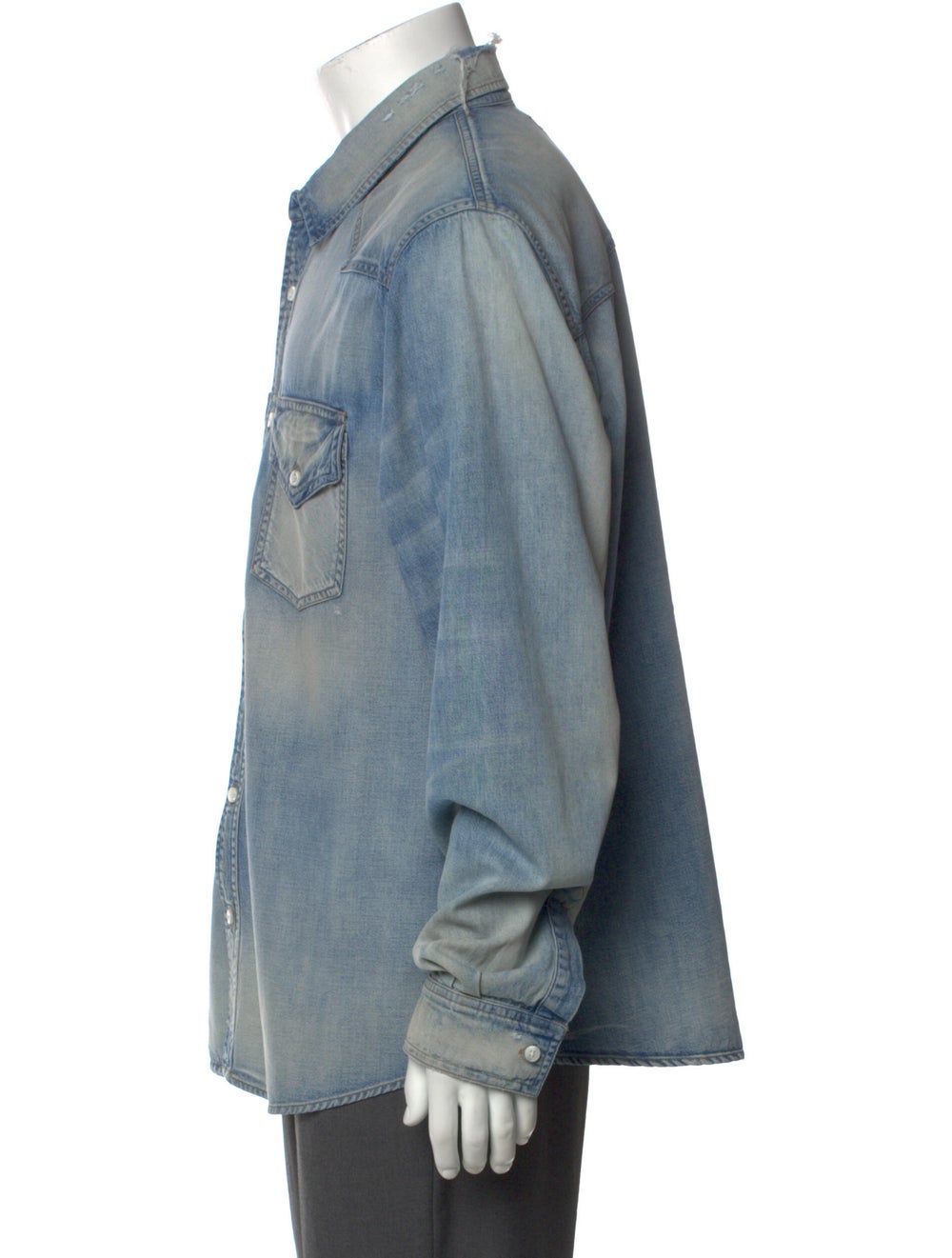 Amiri Long Sleeve Denim Shirt - image 2