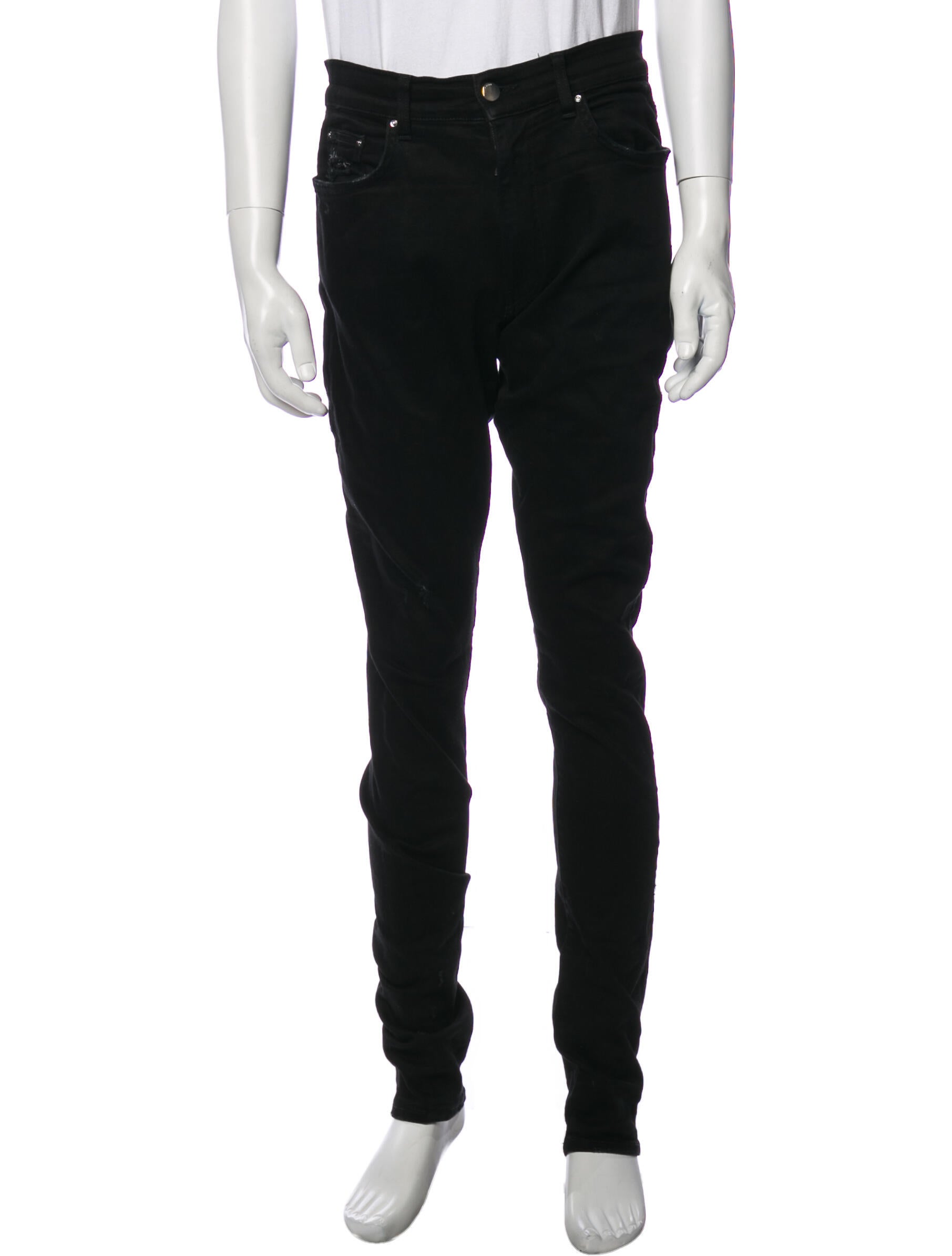 Amiri Skinny Jeans - Black, 11" Rise Jeans, Clothing - AMIRI34977 | The