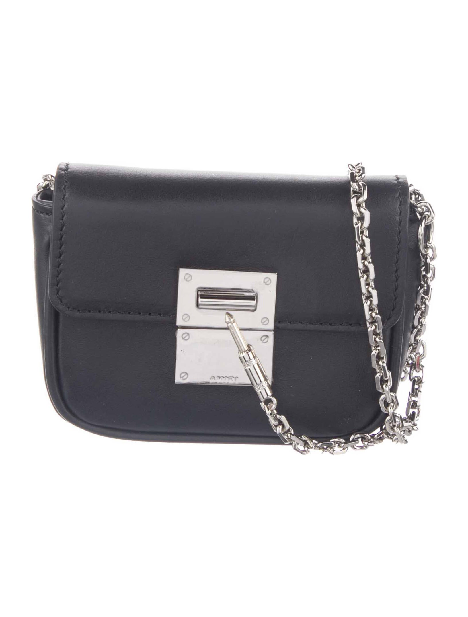 Marni ChainLink Crossbody Bag Black Mini Bags, Handbags MAN180363