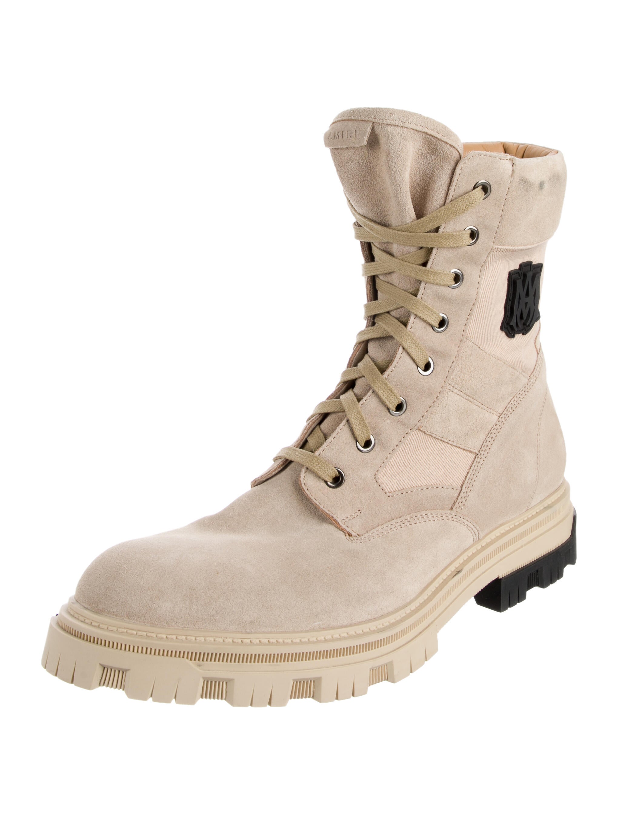 Amiri Suede Combat Boots