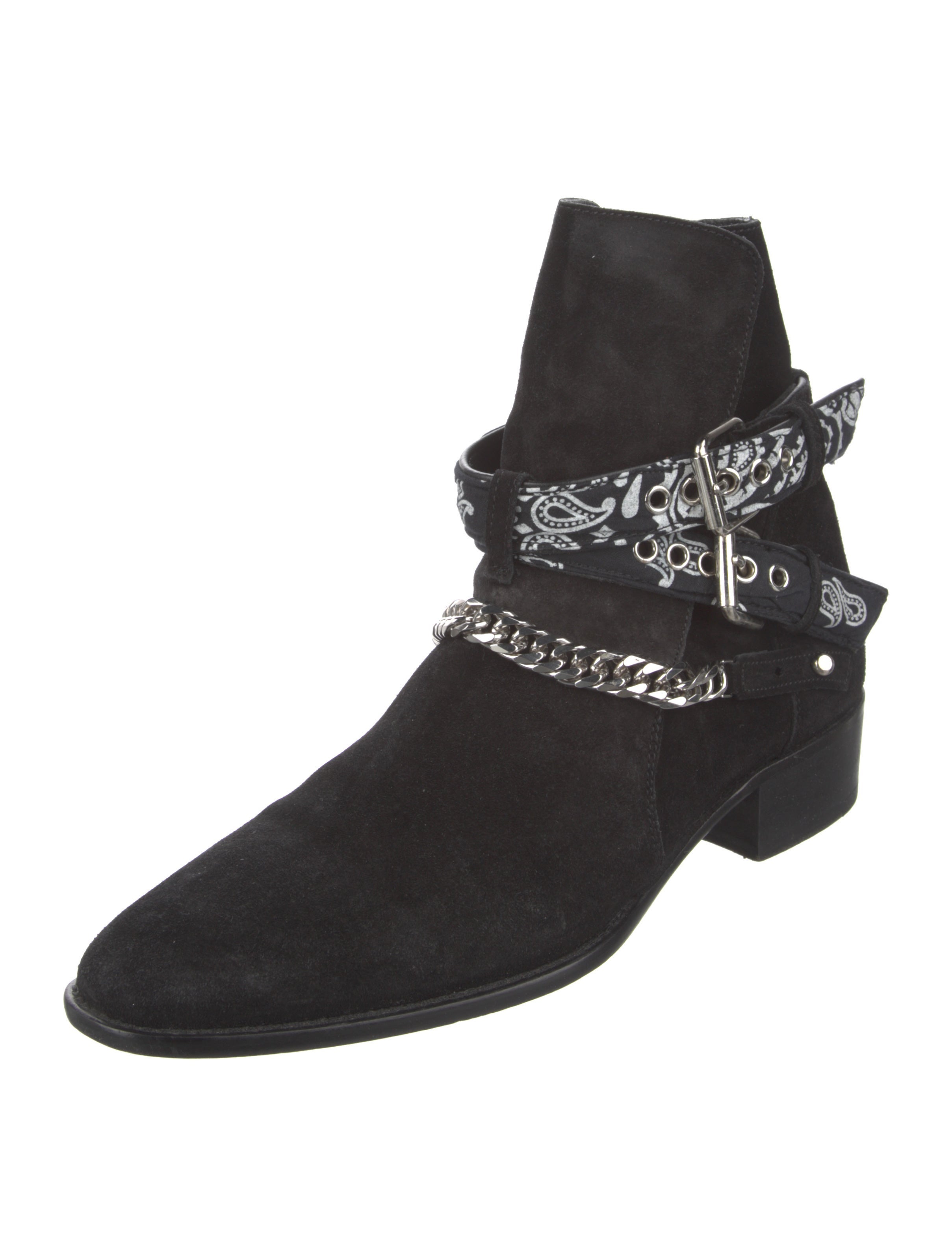 Amiri Suede Printed Boots