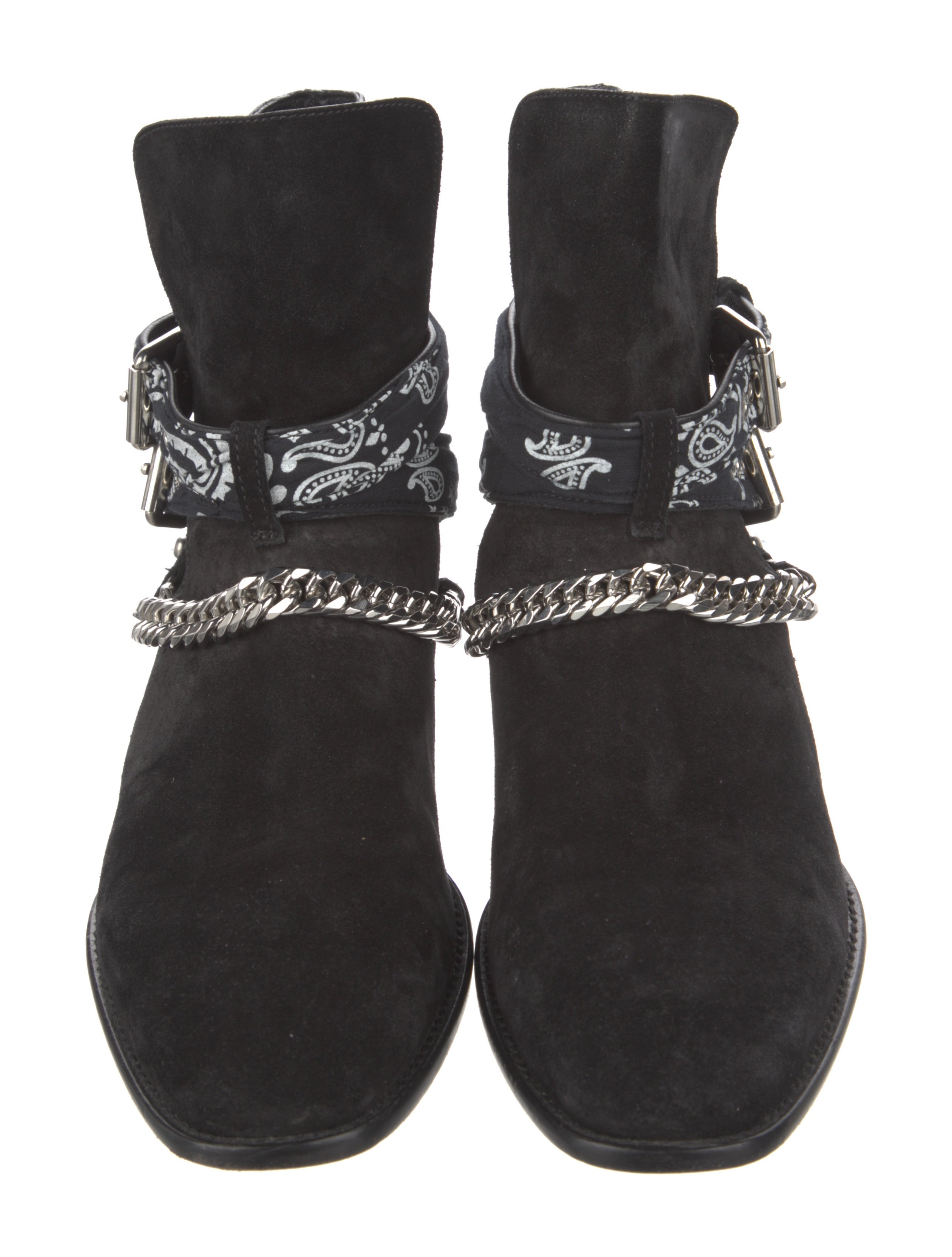 Amiri Suede Printed Boots