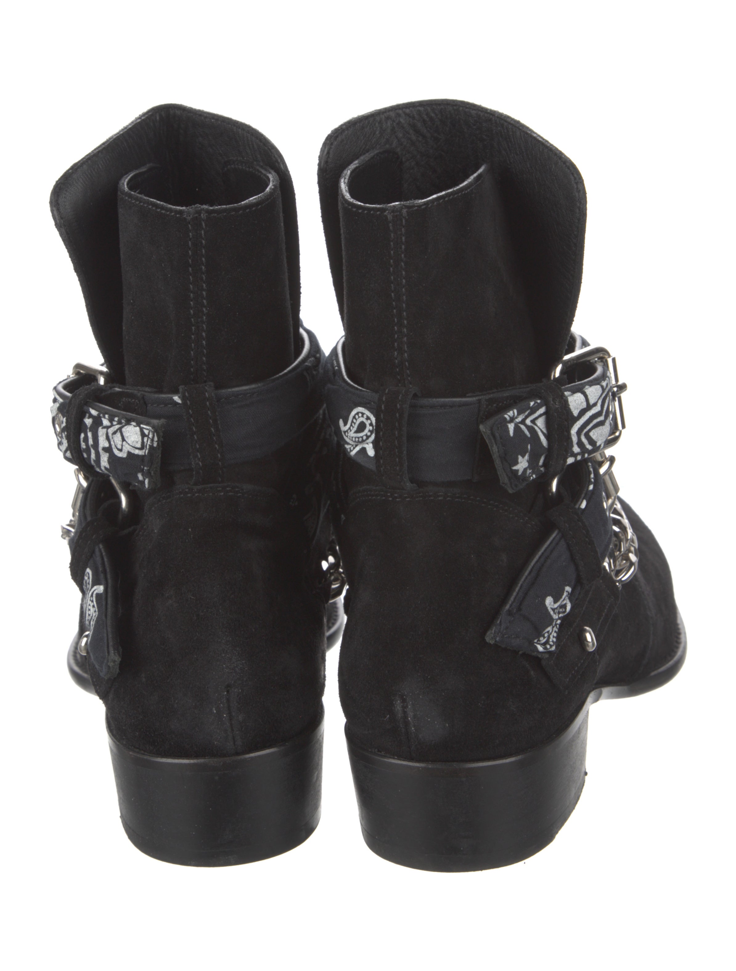 Amiri Suede Printed Boots