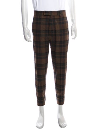 Amiri Plaid Print Pants