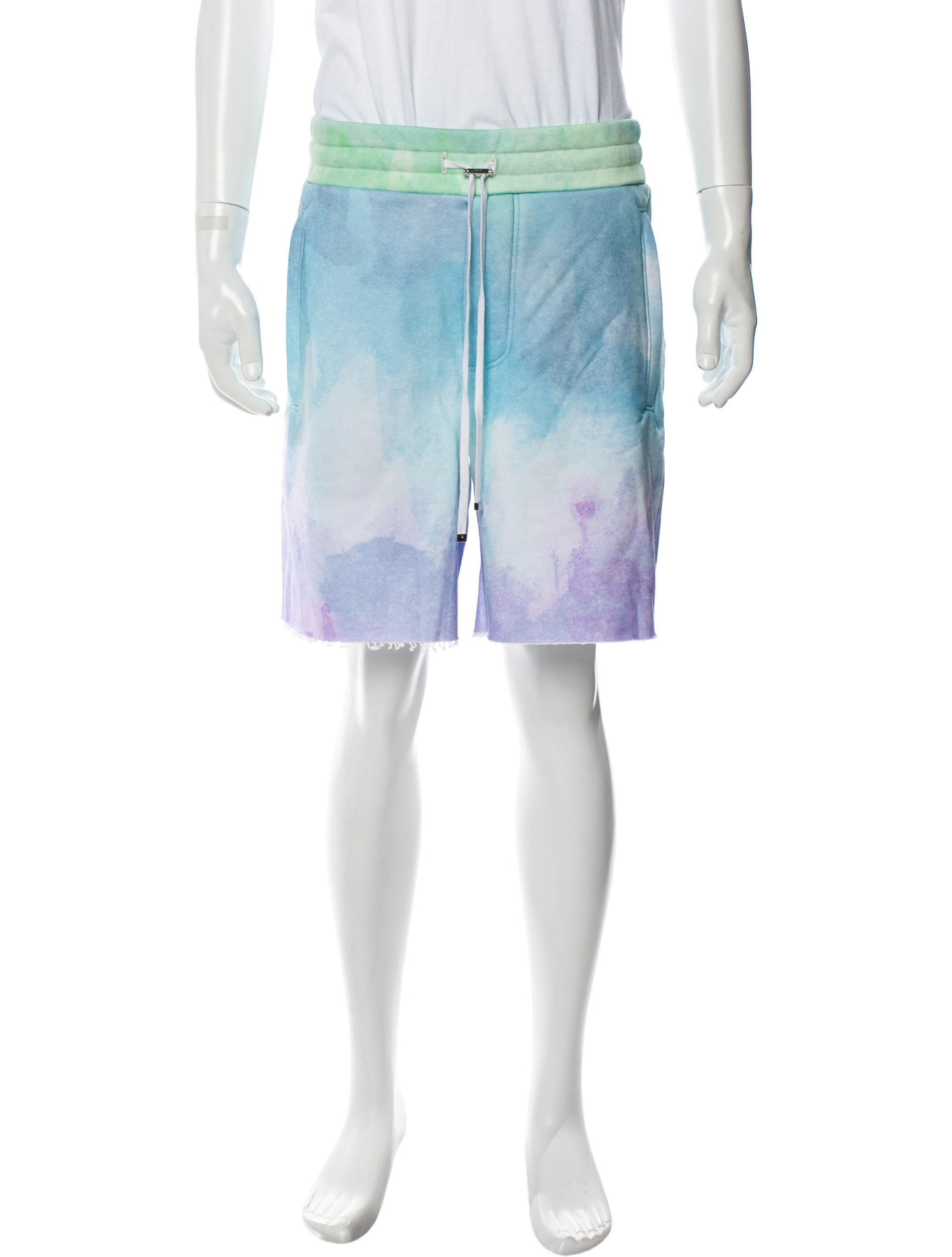 Amiri Tie-Dye Print Jogger Shorts
