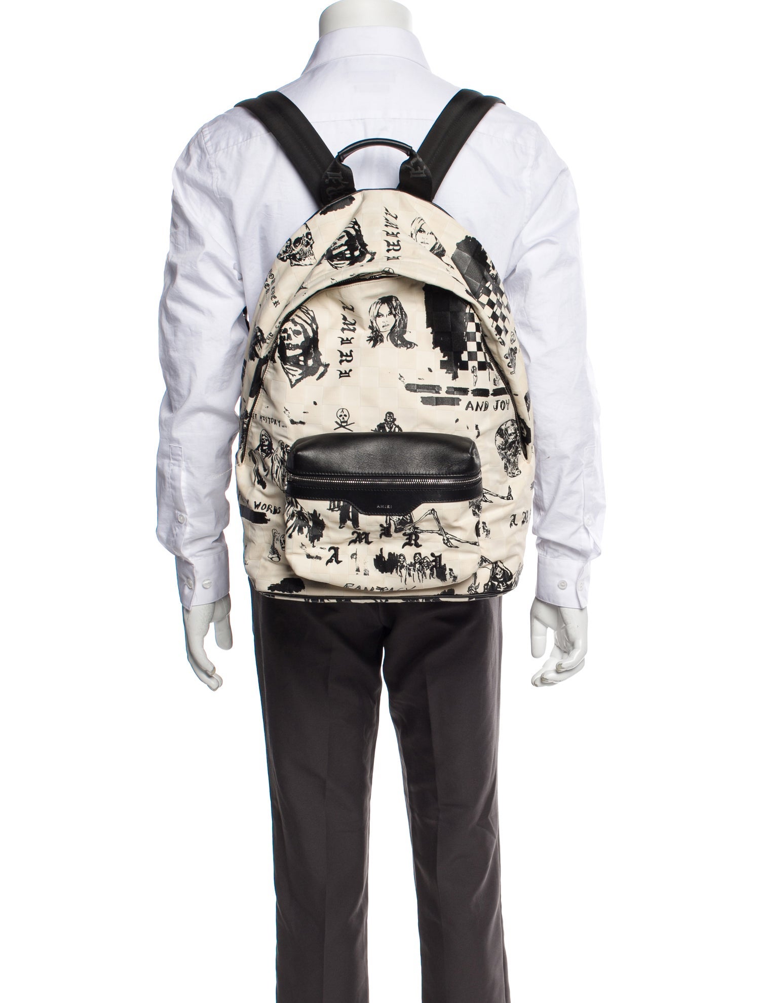 Amiri 2022 Wes Lang Sketch Backpack - Neutrals Backpacks, Bags