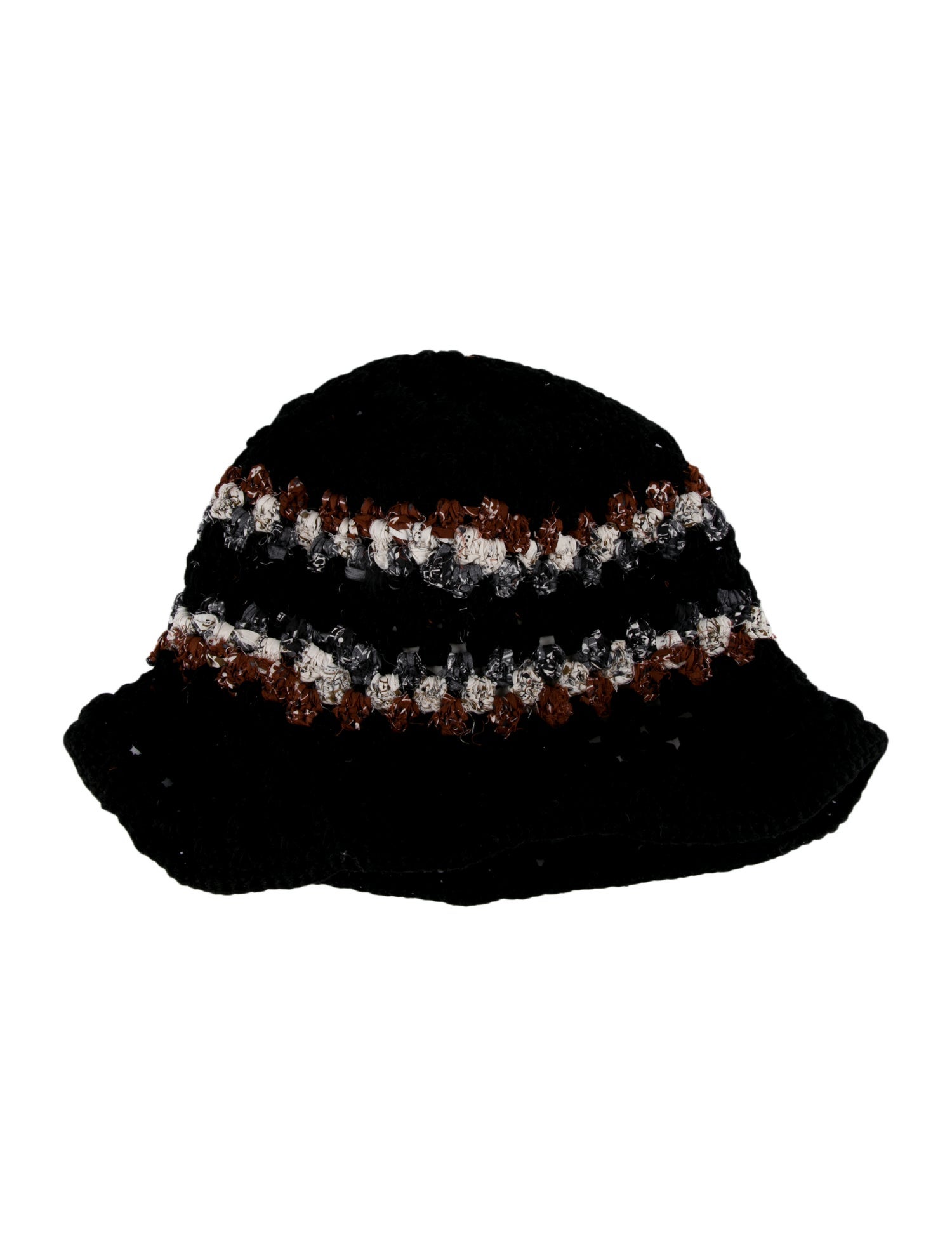 帽子 amiri bandana bucket hat Amiri Crochet Bandana Bucket Hat w/ Tags - Black Hats, Accessories