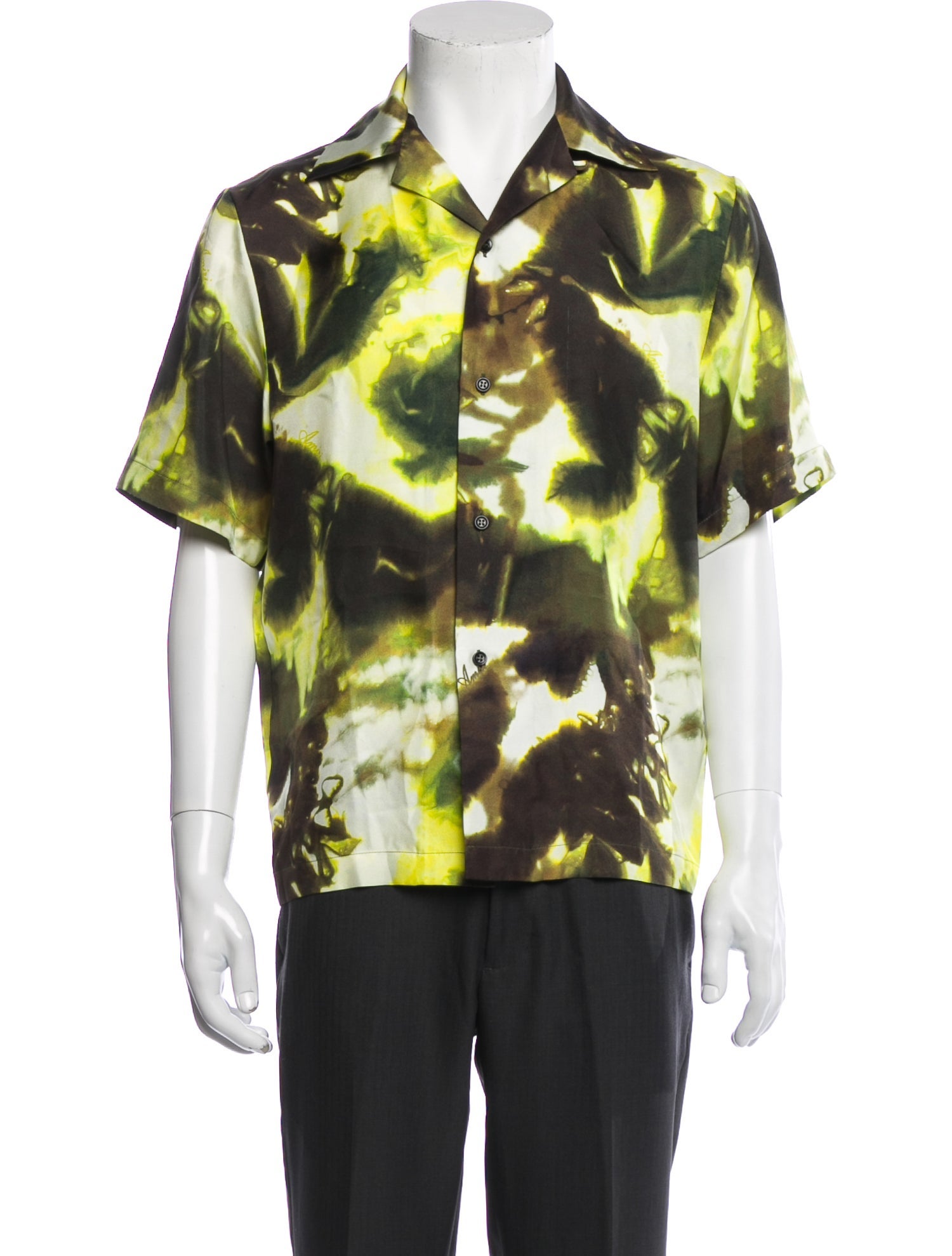 Amiri Silk Tie-Dye Print Shirt